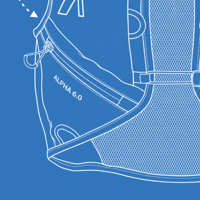 Technical drawing of the Alpha 6.0