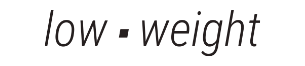 Low Weight Logo